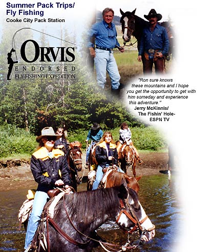 Summer Pack Trips and FlyFishing in Montana